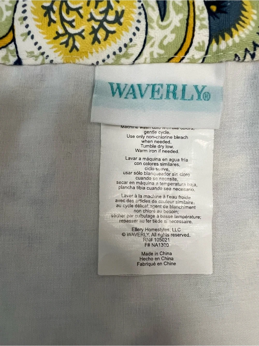 Waverly window valances curtain blue yellow imperial lined cottage core grandma